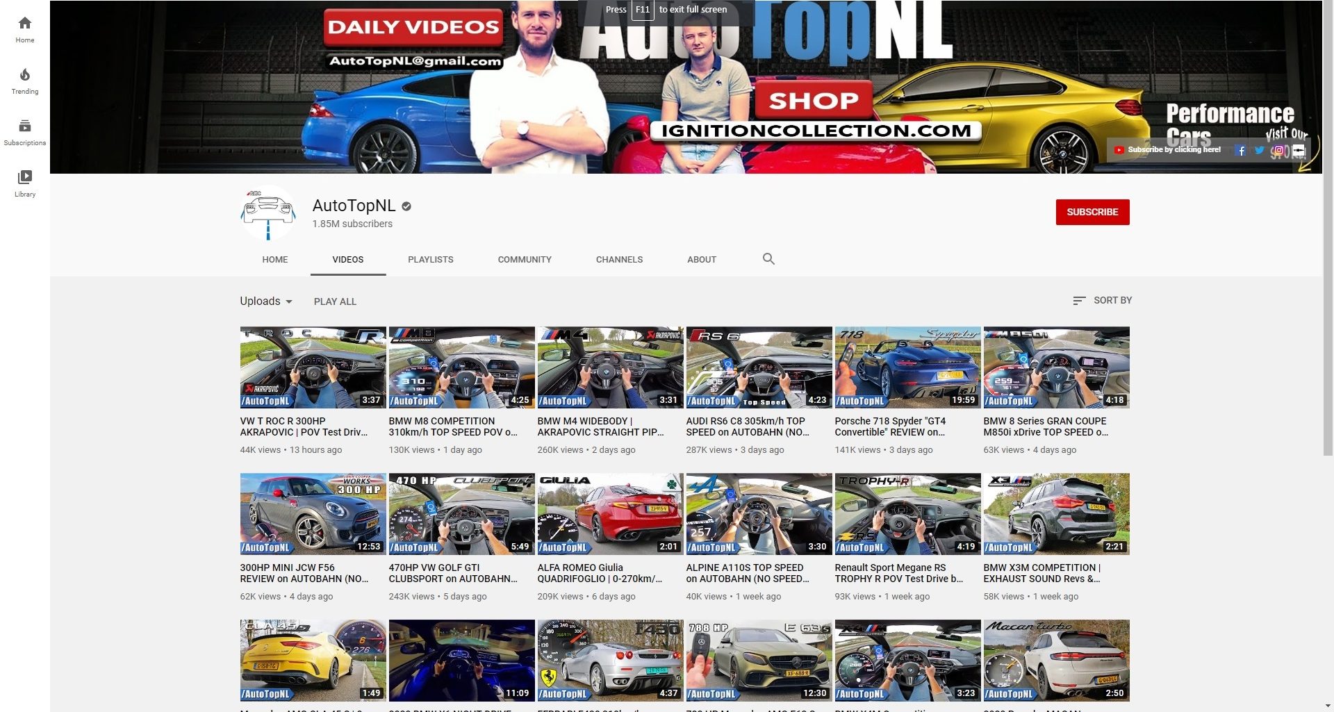 Best Car Channels on Youtube