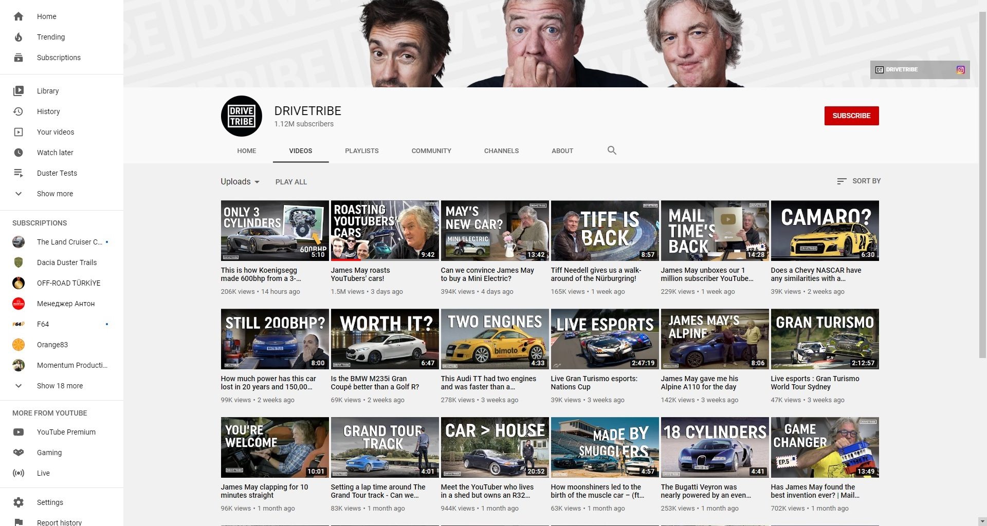 Best Car Channels on Youtube