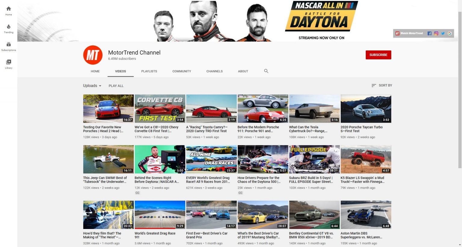 Best Car Channels on Youtube